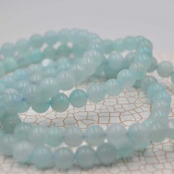 Amazonite bracelet perles rondes 6mm