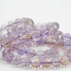 Amétrine bracelet perles rondes 10mm