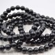 Tourmaline noir bracelet perles rondes 6mm