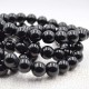 Turmalina negra pulsera perlas redondas 10mm