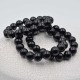 Tourmaline noir bracelet perles rondes 12mm