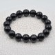 Turmalina negra pulsera perlas redondas 12mm