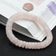 Bracelet Quartz rose perles plates 10mm
