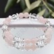 Bracelet Quartz rose Perles rondes