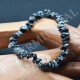 Bracelet Obsidienne neigeuse baroque