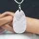 Pendentif Quartz Rose