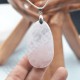 Pendentif Quartz Rose