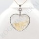 Pendentif coeur Citrine