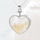 Pendentif coeur Citrine