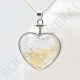 Pendentif coeur Citrine