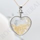 Pendentif coeur Citrine