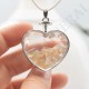 Pendentif coeur Citrine