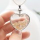 Pendentif coeur Citrine