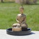 Bouddha de la méditation en résine, couleur or 
