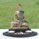 Bouddha de la méditation en résine couleur or