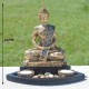 Bouddha de la méditation en résine couleur or