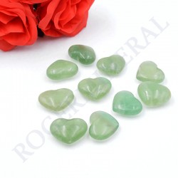 Fluorite verte petits coeurs