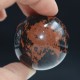 Sphères en Obsidienne Acajou