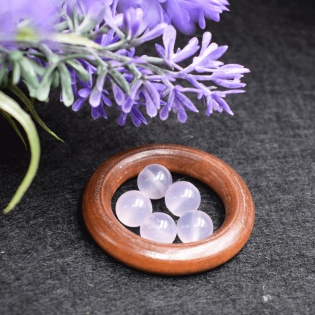 Calcédoine violette naturelle perles 8mm prix dégressifs
