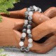 Cristal de roca natural inclusión Turmalina negra perlas 8mm precio a escala