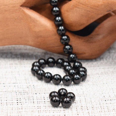 Tourmaline noire naturelle perles 8mm prix dégressifs