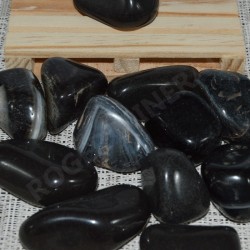 Ónix negro piedra rodada unidad