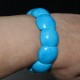 Bracelet Howlite teintée grand cabochon