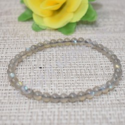 Labradorite bracelet perles rondes 4mm
