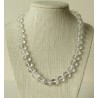 Collier Cristal de Roche Perles rondes 8mm