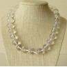 Collier Cristal de Roche Perles rondes 12mm