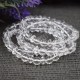 Bracelet Cristal de roche perles rondes et plates