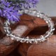 Bracelet Cristal de roche perles rondes et plates