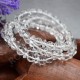 Bracelet Cristal de roche perles rondes et plates