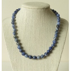 Collier Sodalite Perles rondes 6mm