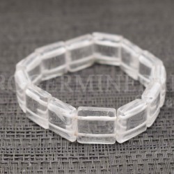 Bracelet Aigue-marine perles rondes 12mm