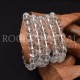 Bracelet Cristal de roche perles rondes 10mm