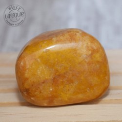 Jaspe caramel grande pierre roulée JC1