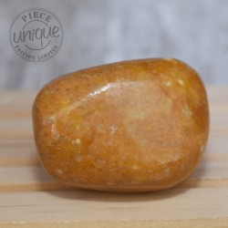 Jaspe caramel grande pierre roulée JC7
