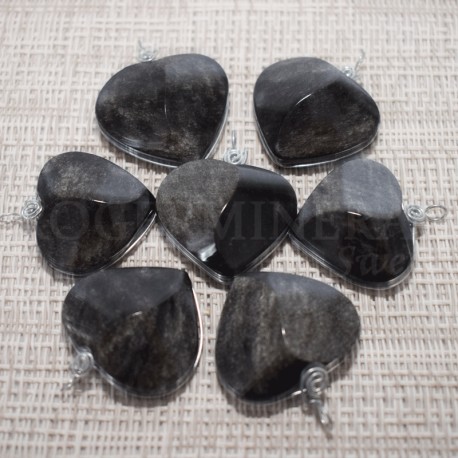 Obsidienne oeil céleste pendentif 10