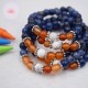 Bracelet garçon en Sodalite, Cornaline et Howlite