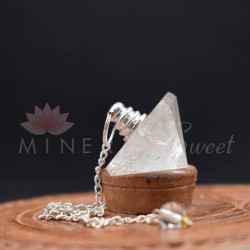 Cristal de Roche Pendule Pyramide