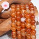 Bracelet Cornaline perles rondes 10mm