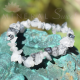 Bracelet quartz avec inclusions de tourmaline noire perles rondes 4mm