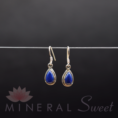 Boucle d'Oreille Lapis Lazuli argent 4