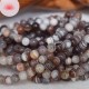 Bracelet Agate Botswana perles rondes 6mm