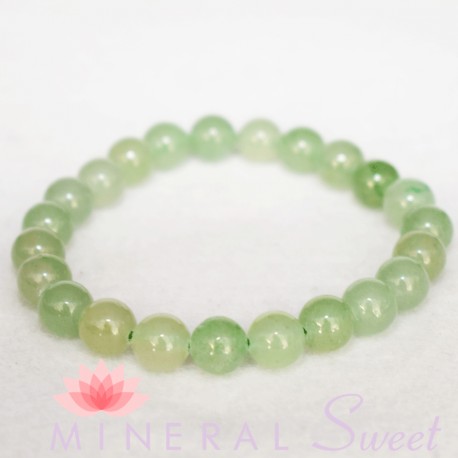 Bracelet Aventurine Perles rondes 8mm