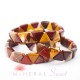 Bracelet Jaspe Mokaïte triangle