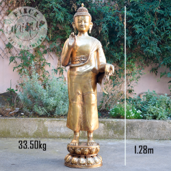 Bouddha debout bronze