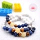 Bracelet enfant en Howlite, Sodalite, Calcite jaune et Oeil de tigre