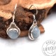 Aigue-marine boucles d'oreilles